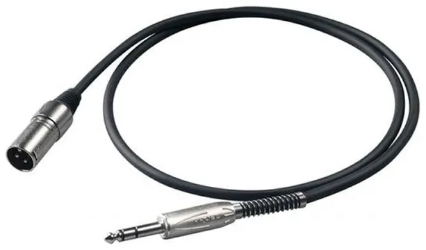 Proel BULK230LU10 Cavo Cannon bilanciato 3P M a jack Stereo 6.3 10mt