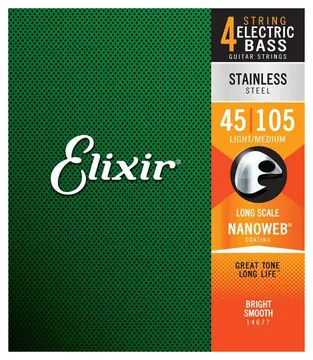 Elixir 45/130 5 Cordas Light Stainless Steel 14777 Long Scale