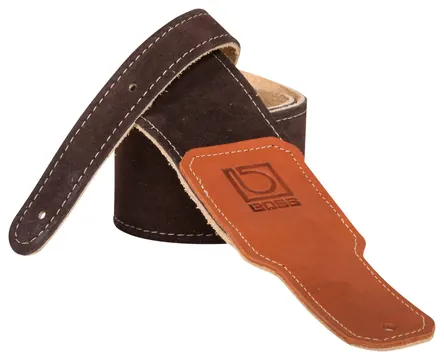 Boss 2.5" Brown Suede Guitar Strap
