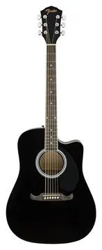Fender Fa125Ce Dreadnought Black