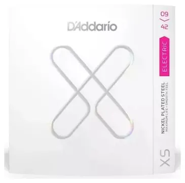 D'Addario Encordoamento D'Addario XS Plated Steel para Guitarra Elétrica 09-42