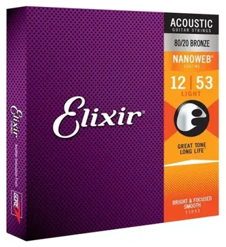 Elixir Encordoamento Elixir Violão Aço 0.12 80/20