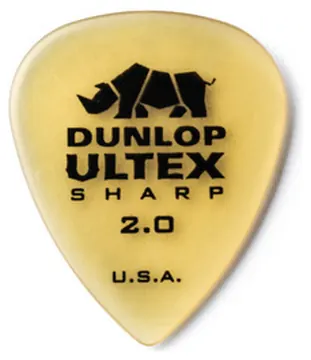 Jim Dunlop 433 Ultex Sharp Player Set Plektren (6 Stück - 0,73 - 2,00mm)