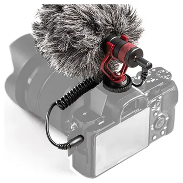 Sound Voice Microfone Condensador com Fio p/ Câmera Smartphone Shotgun Soundvoice Lite 600