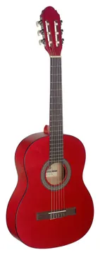 Stagg C430 M RED Rode 3/4 klassieke gitaar met lindehouten top