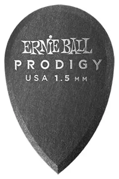 Ernie Ball - 9330 Plettri Prodigy Teardrop Black 1,5 MM Busta 6