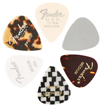 Fender 351 Shape Material Medley Medium, Set van 6