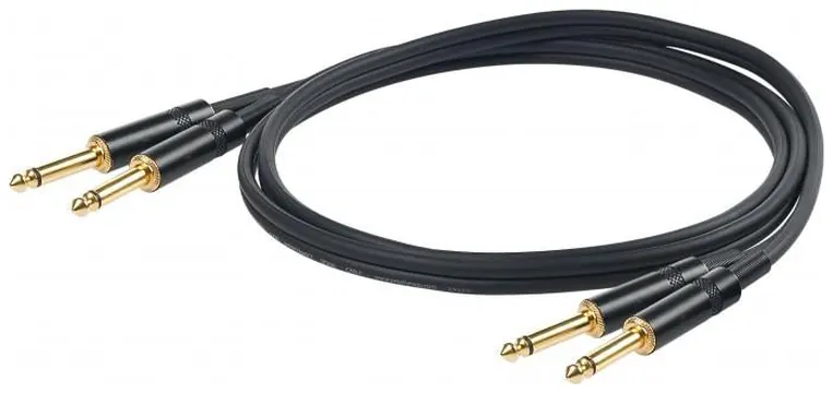 Proel CHLP315LU3 Cavo 2 x jack Mono 6.3 mm a 2 x jack Mono 6.3 mm 3mt
