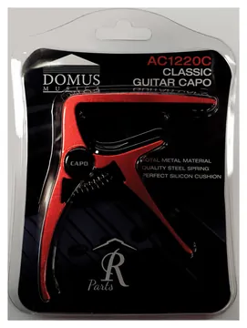 Domus AC1220CR Capotasto per chitarra classica Rosso