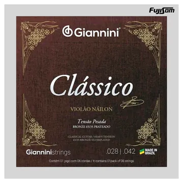 Giannini Encordoamento Giannini Para Violão NY Genwpa Alta | Fujisom