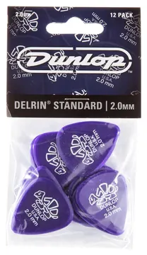 Dunlop 41P200 Delrin Plectrum 2.00mm 12-Pack