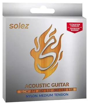 Solez Encordoamento para Violão Solez Slc-M Nylon - Tensão Média