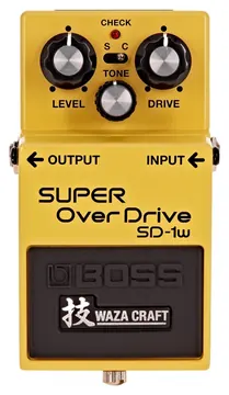Boss Pedal Boss SD-1W Super Overdrive Waza Craft Series de Overdrive p/ Guitarra