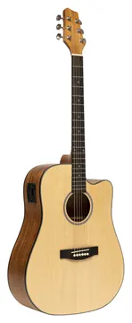 Stagg SA25 DCE SPRUCE Elektro-akoestische gitaar met cutaway, Dreadnought-model