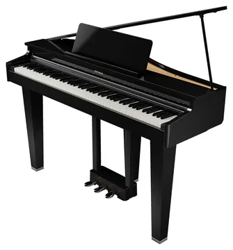 Roland GP-3 Digitalflügel – Schwarz poliert mit PHA-4-Hammermechanik, Piano-Reality-Sound-Engine und 256-stimmiger Polyphonie