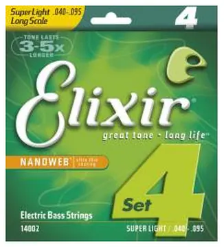 Elixir Bass (4) Nanoweb Nickel Plated 40-95 - jeu de 4 cordes