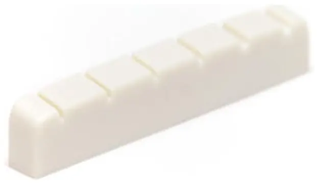 Graphtech Capotasto in Tusq con sedi per chitarra acustica/elettrica 6 corde (ideale per le chitarre elettriche Gibson Style) -