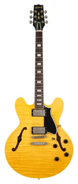 Heritage Custom Shop Core Collection H-535 Electric Guitar with Case, Antique Natural, Artisan Aged