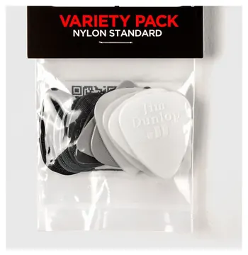 Jim Dunlop PVP44 Nylon Standard Variety Pack Plektren (12 Stück)