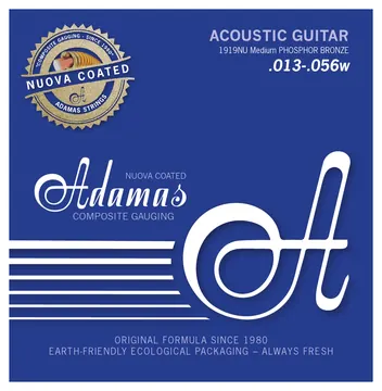 Adamas 1919NU Nuova Acoustic Medium 013-056 Phosphor Bronze beschichtet. Saiten Westerngitarre