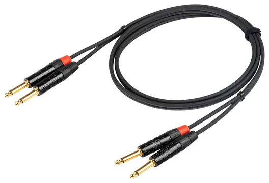 Proel CHLP315LU5 Cavo audio STEREO 2 x jack Mono 6.3mm a 2 x jack Mono 6.3mm 5mt