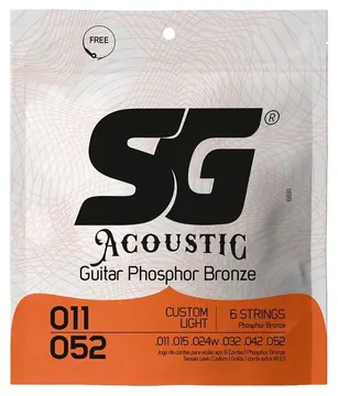 SG Encordoamento Violão SG Bronze Fosforo 011 (6691)