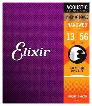 Elixir Nanoweb Acoustic Phospher Bronze 13-56