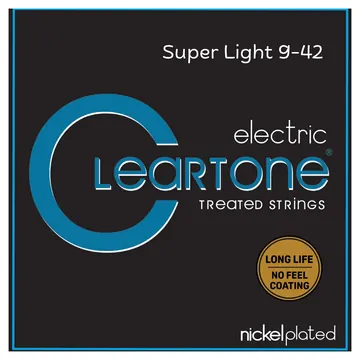 Cleartone Electric Super Light 9-42 Electric Treated Guitar Strings