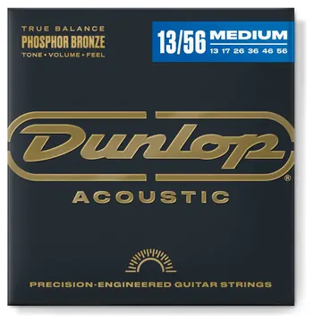 Dunlop DAP1356 Phosphor Bronze Acoustic Strings 13-56
