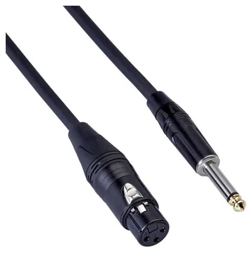 Bespeco Cavo Cannon Femmina Jack 6,3 mm Maschio Mt.3