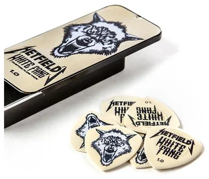 Dunlop James Hetfield's White Fang Pick Tin - 1.0mm