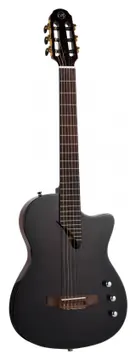 Tanglewood EMDC8BK Thinline Electro Nylon Black