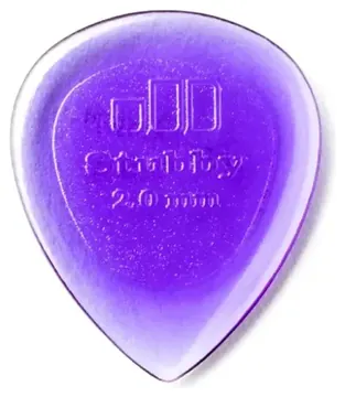 Dunlop Palheta Jim Dunlop Stubby 2.0mm para Guitarra e Violão