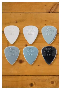 Dunlop Nylon Pick Variety Pack - Mixed Gauges - 12-Pack