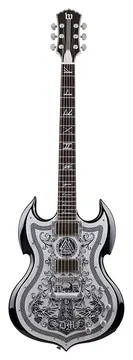 Schecter Barbarian Zakk Wylde Signature Ironworks Black Burst