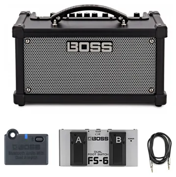 Boss Dual Cube LX Guitar Amplifier Complete Bundle