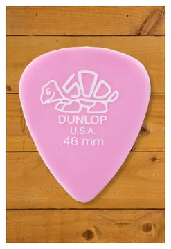 Dunlop Delrin Standard 0.46 mm Gauge Plectrums, Pack of 12