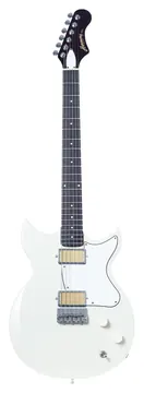 Harmony Standard Series Rebel Electric Guitar w/Case, RW FB, Pearl White