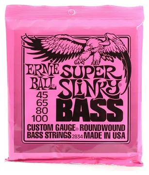 Ernie Ball EB2834 Nickle Bass Super Slinky 45-100
