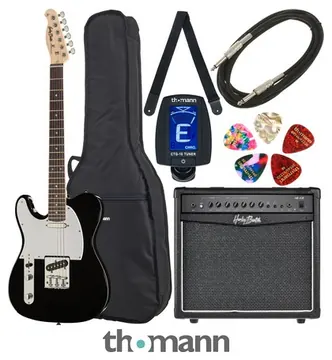 Harley Benton TE-20 BK LH Standard Set 3