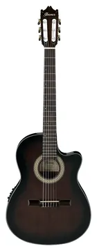 Ibanez GA35TCE Dark Violin Sunburst Klassieke Gitaar met Element