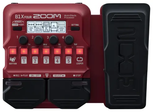 Zoom Pedaleira Baixo Zoom B1X Four
