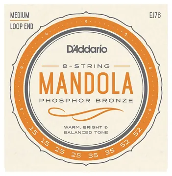 D'Addario EJ76 Mandola Phosphor Bronze 15-52 Medium Strings J76