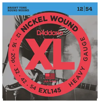 D'Addario EXL145 Muta di corde per chitarra elettrica Heavy 12-54