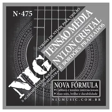 NIG Encordoamento NIG N-475 Violão Nylon Cristal