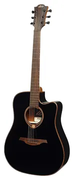 LAG T118DCE-BLK Chitarra Acustica Dreadnought Cutaway EQ Black