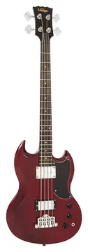 Vintage VS4 Reissued Bass Guitar - Cherry Red