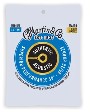 Martin Authentic Acoustic Superior Performance SP® Westerngitarre 80/20 Bronze Saitensatz - Medium 13-56