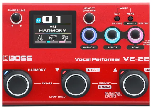 BOSS VE-22 | VOCAL FX | Portable Multi FX Voice Toolbox