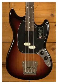 Fender American Professional Classic Mustang Short Scale Bass 3-Colour Sunburst Rosewood Fingerboard